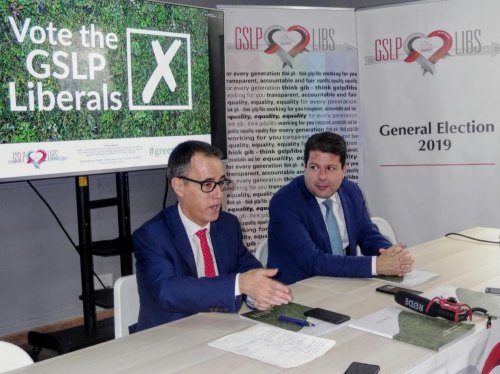 GSLP/Libs hold their last election press conference on Brexit topic